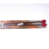 Maxbell 1 Pair Red Yarn Head Marimba Mallets with Maple Handle