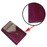 Maxbell Portable 17 Key Kalimba Mbira Finger Percussion Thumb Piano Fushcia