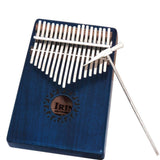 Maxbell Portable 17 Key Kalimba Mbira Finger Percussion Thumb Piano Blue
