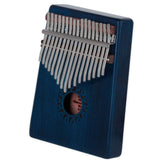 Maxbell Portable 17 Key Kalimba Mbira Finger Percussion Thumb Piano Blue