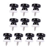 Maxbell Strap Buttons Locks Head Strap Round Head Knobs for Guitar Accessory Black