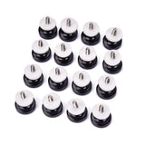 Maxbell Strap Buttons Locks Head Strap Round Head Knobs for Guitar Accessory Black