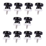 Maxbell Strap Buttons Locks Head Strap Round Head Knobs for Guitar Accessory Black