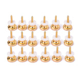 Maxbell Strap Buttons Locks Head Strap Round Head Knobs for Guitar Accessory Gold