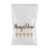 Maxbell Strap Buttons Locks Head Strap Round Head Knobs for Guitar Accessory Gold