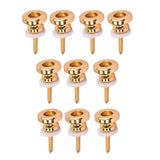 Maxbell Strap Buttons Locks Head Strap Round Head Knobs for Guitar Accessory Gold