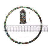 Maxbell 1 Set Shell Acoustic Guitar Truss Rod Cover Soundhole Inlay Strip