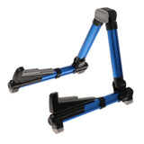 Max Foldable A Frame Guitar Stand Holder for Guitars Basses Blue