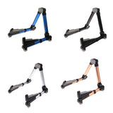 Max Foldable A Frame Guitar Stand Holder for Guitars Basses Blue