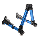 Max Foldable A Frame Guitar Stand Holder for Guitars Basses Blue