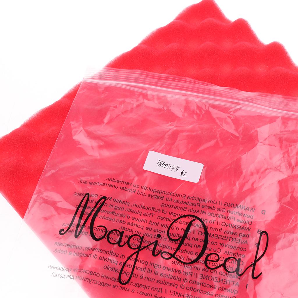 Maxbell Eggcrate Studio Acoustic Foam Sound Proof Panels Nosie Dampening Red