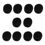 Maxbell 10Pcs Foam Mic Shield Cover Microphone Windscreen Cap for Meeting  28x22x8mm