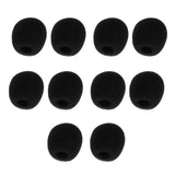 Maxbell 10Pcs Foam Mic Shield Cover Microphone Windscreen Cap for Meeting  28x22x8mm