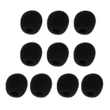 Maxbell 10Pcs Foam Mic Shield Cover Microphone Windscreen Cap for Meeting  28x22x8mm