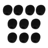 Maxbell 10Pcs Foam Mic Shield Cover Microphone Windscreen Cap for Meeting  28x22x8mm