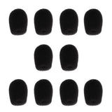 Maxbell 10Pcs Foam Mic Shield Cover Microphone Windscreen Cap for Meeting  20x22x6mm