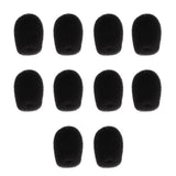 Maxbell 10Pcs Foam Mic Shield Cover Microphone Windscreen Cap for Meeting  20x22x6mm