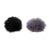 Maxbell Microphone Furry Windscreen Windshield Muff Mic Furry Cover silver gray