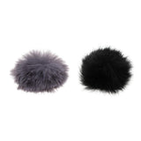 Maxbell Microphone Furry Windscreen Windshield Muff Mic Furry Cover silver gray