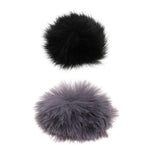 Maxbell Fur Windscreen Windshield Wind Muff for Lavalier Lapel Microphone Mic Gray