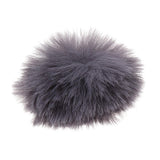 Maxbell Fur Windscreen Windshield Wind Muff for Lavalier Lapel Microphone Mic Gray