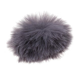 Maxbell Fur Windscreen Windshield Wind Muff for Lavalier Lapel Microphone Mic Gray