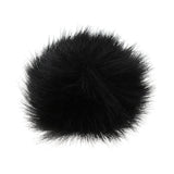 Maxbell Fur Windscreen Windshield Wind Muff for Lavalier Lapel Microphone Mic Black