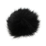 Maxbell Fur Windscreen Windshield Wind Muff for Lavalier Lapel Microphone Mic Black