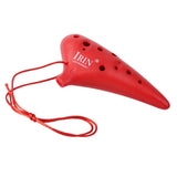 Maxbell IRIN12 Hole C Tone Ocarina + National Style Package +Strap +Color Bag Red
