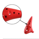 Maxbell IRIN12 Hole C Tone Ocarina + National Style Package +Strap +Color Bag Red