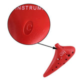 Maxbell IRIN12 Hole C Tone Ocarina + National Style Package +Strap +Color Bag Red