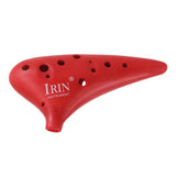 Maxbell IRIN12 Hole C Tone Ocarina + National Style Package +Strap +Color Bag Red