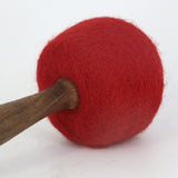 Maxbell Tibetan Buddhist Meditation Singing Bowl Wool Felt Hammer Red