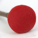 Maxbell Tibetan Buddhist Meditation Singing Bowl Wool Felt Hammer Red