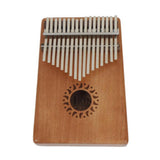 Maxbell 17 Key Kalimba Mbira Finger Percussion Thumb Piano with Storage Bag Wood