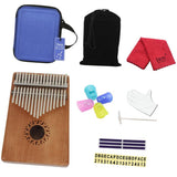 Maxbell 17 Key Kalimba Mbira Finger Percussion Thumb Piano with Storage Bag Wood