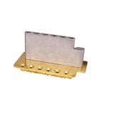 Maxbell 6 String Flat Saddle Tremolo Bridge System for FD ST Electric Guitar  Gold