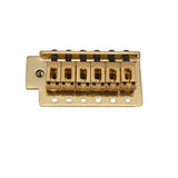 Maxbell 6 String Flat Saddle Tremolo Bridge System for FD ST Electric Guitar  Gold