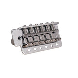 Maxbell 6 String Flat Saddle Tremolo Bridge System for FD ST Electric Guitar  Silver
