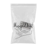 Maxbell 6 String Flat Saddle Tremolo Bridge System for FD ST Electric Guitar  Silver