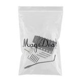 Maxbell 6 String Flat Saddle Tremolo Bridge System for FD ST Electric Guitar  Black