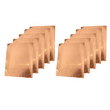 Max 10 Pieces Guitar Copper Foil Tape Single Conductive Adhesive Sheet 30x22.5cm