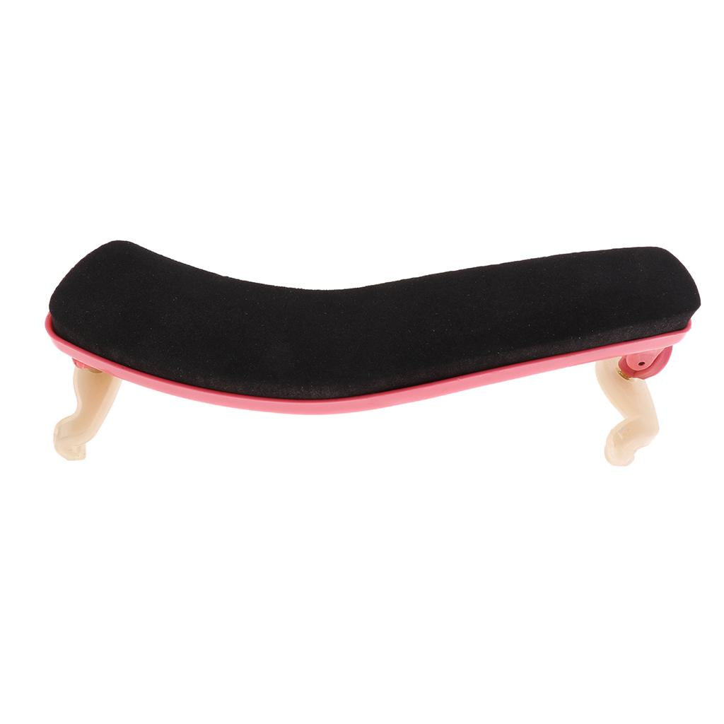 Max Maxb Adjustable Violin Shoulder Rest Pad Holder for 1/2 1/4 Violin 1-2 1-4 Red