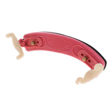 Max Maxb Adjustable Violin Shoulder Rest Pad Holder for 1/2 1/4 Violin 1-2 1-4 Red