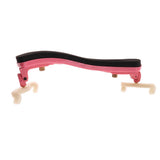 Max Maxb Adjustable Violin Shoulder Rest Pad Holder for 1/2 1/4 Violin 1-2 1-4 Red