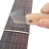Maxbell Guitar Fret Repair Tools Fretboard Protector Measuring Ruler Jagged Knife