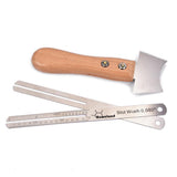 Maxbell Guitar Fret Repair Tools Fretboard Protector Measuring Ruler Jagged Knife