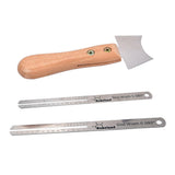 Maxbell Guitar Fret Repair Tools Fretboard Protector Measuring Ruler Jagged Knife