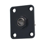 Max Square Electric Guitar Output Jack Socket Plate for LP Replacement Black