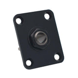 Max Square Electric Guitar Output Jack Socket Plate for LP Replacement Black